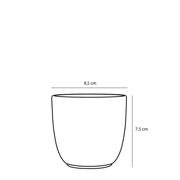 Lillepott Tusca Ø8,5x h7,5cm valge matt