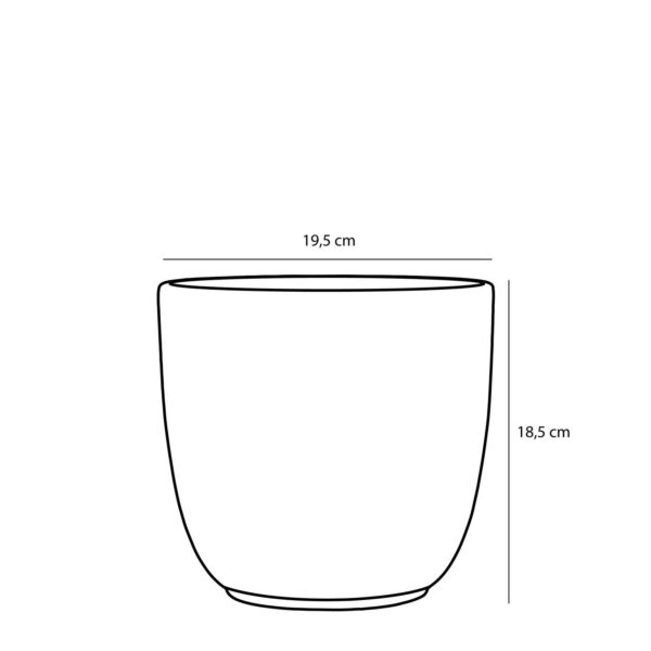 Lillepott Tusca Ø19x h18,5cm valge