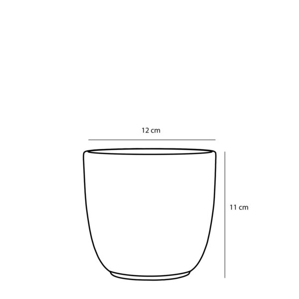 Lillepott Tusca Ø12x h11cm must