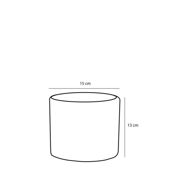 Lillepott Era Ø15x h13cm matt tumehall