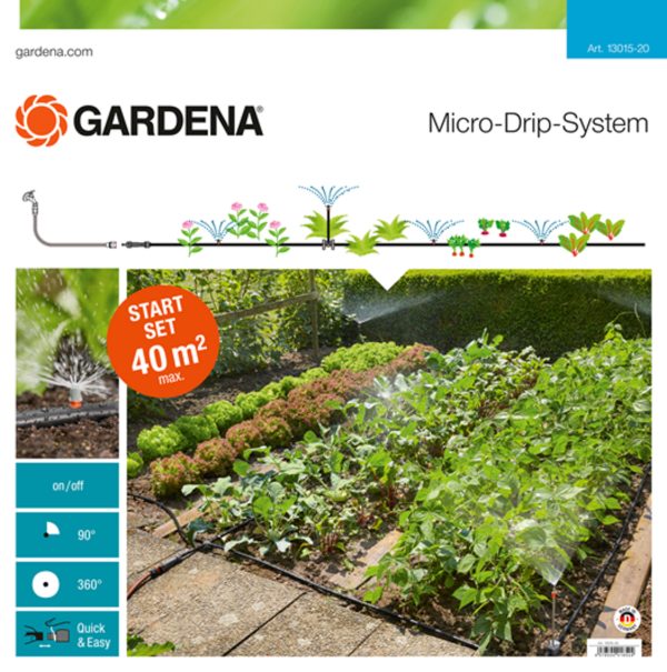 Gardena stardikomplekt Micro-Drip peenardele 40m2