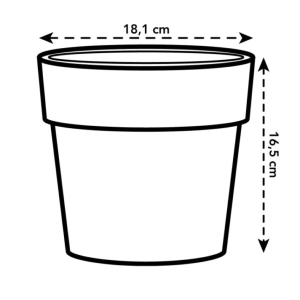 Lillepott B. for original 18cm valge