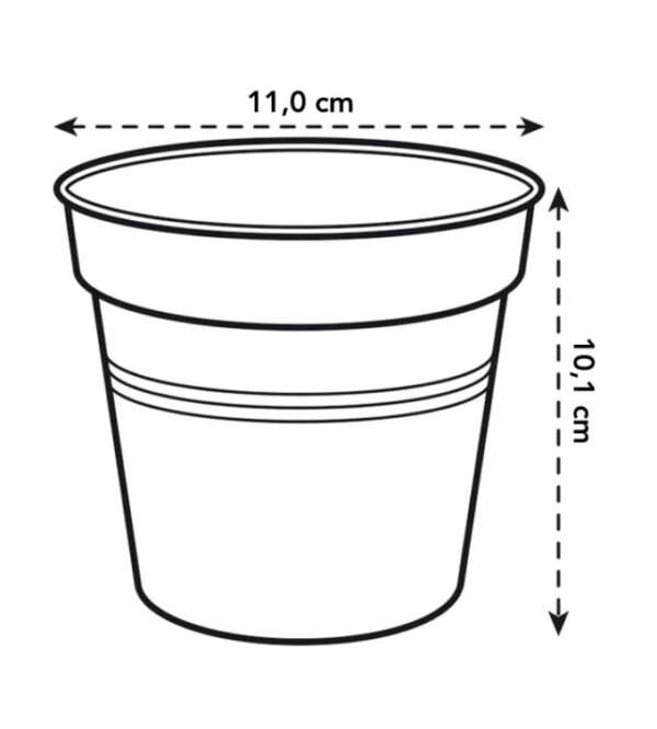 Istutuspott Green Basics 11x10cm tumehal