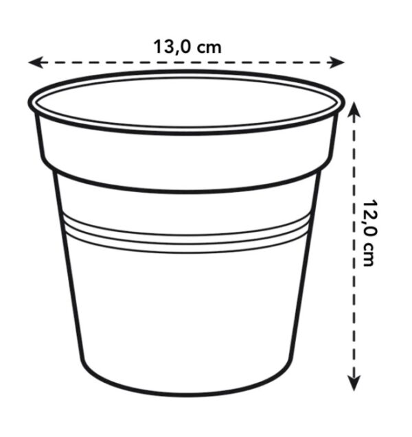 Istutuspott Green Basics 13x12cm tumehal