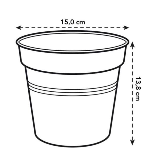 Istutuspott Green Basics 15x14cm tumehall
