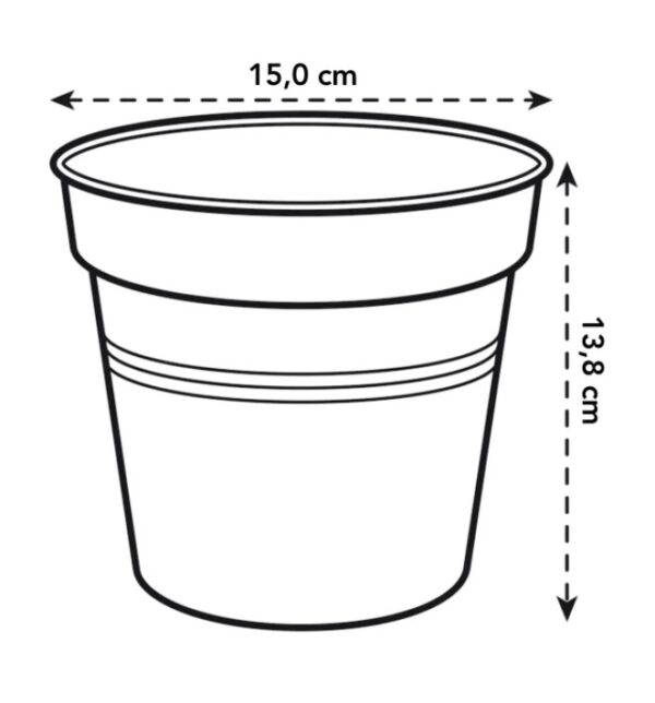 Istutuspott Green Basics 15 x14cm terrakota