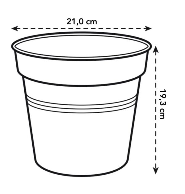 Istutuspott Green Basics 21x19cm terra
