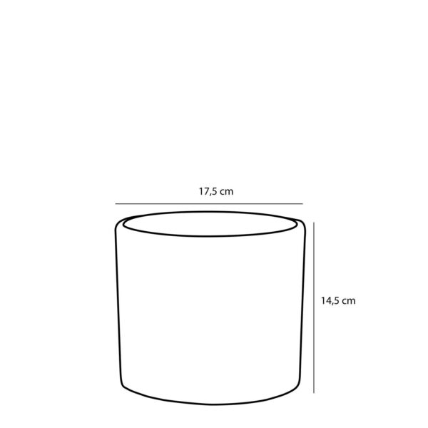 Lillepott Era reljeefne Ø17,5x h14,5cm valge