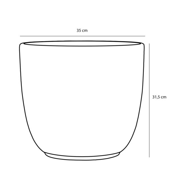 Lillepott Tusca Ø35x h31,5cm valge