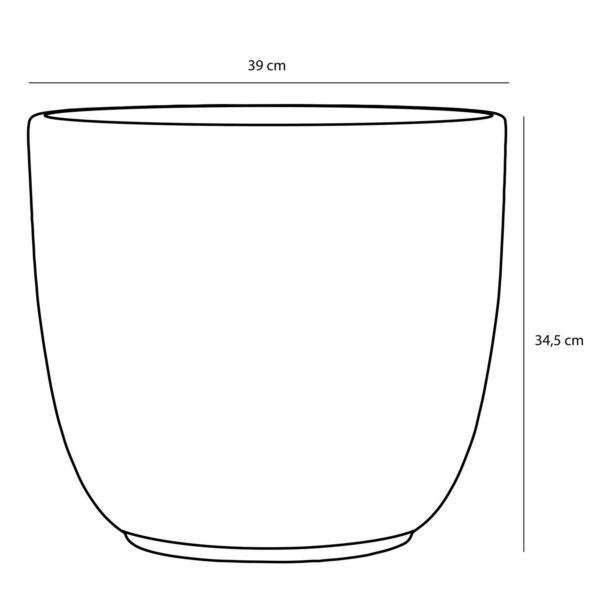 Lillepott Tusca Ø39x h34,5cm valge