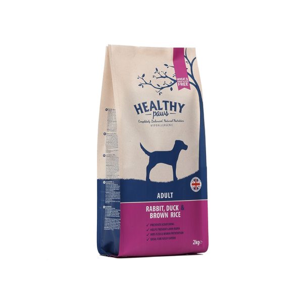 Healthy Paws Rabbit, Duck & Brown Rice 2kg