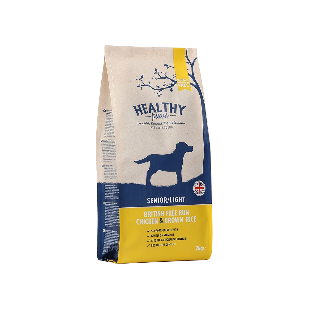 Healthy Paws British Free-Run Chicken & Brown Rice Senior 2kg