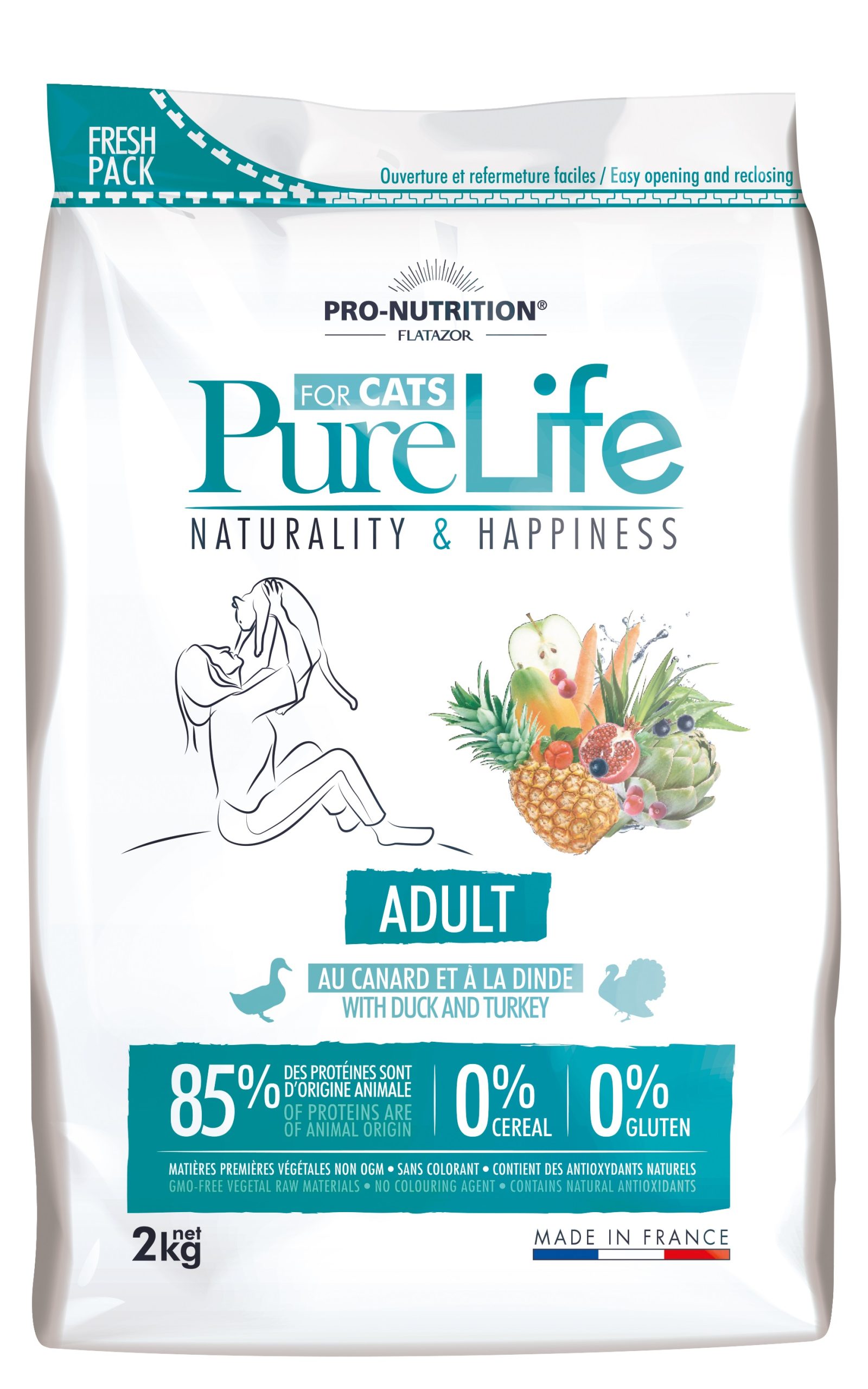 Kassitoit Pure Life Adult 2kg