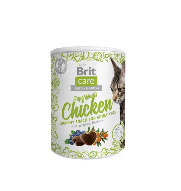 Brit Care Cat Snack SuperFr Chicken 100g