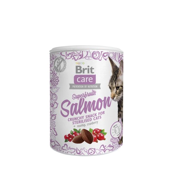 Brit Care Cat Snack SuperFr Salmon 100g