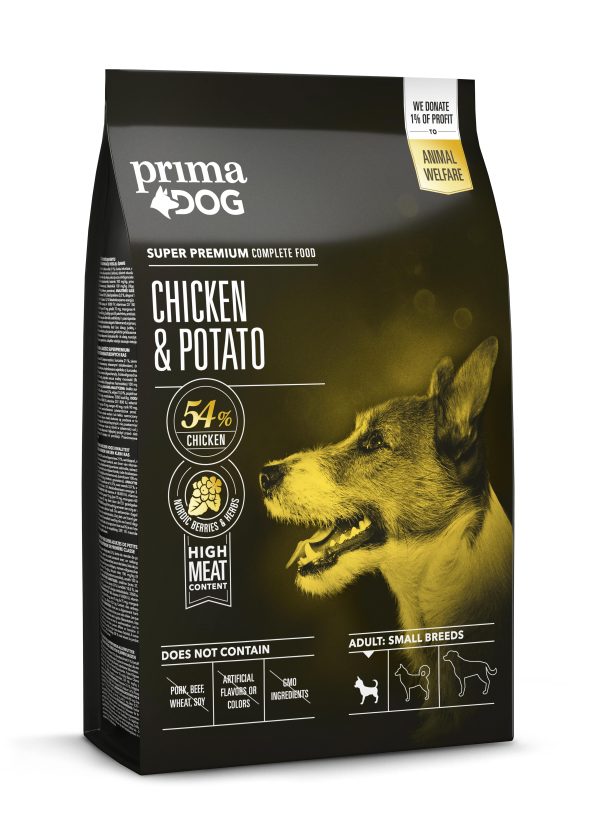 PrimaDog kana-kartuli mini koertele 4kg