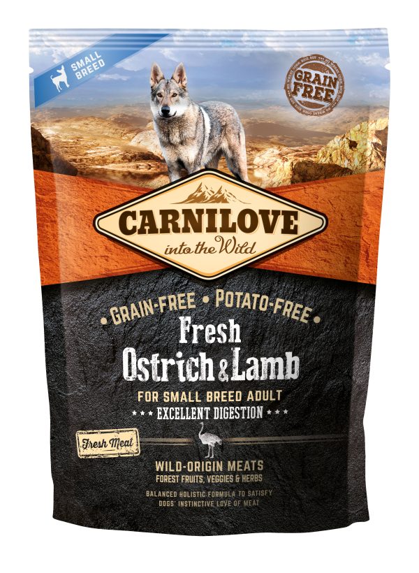 Carnilove Fresh kuivtoit koertele lamba- ja jaanalinnulihaga, 1,5kg