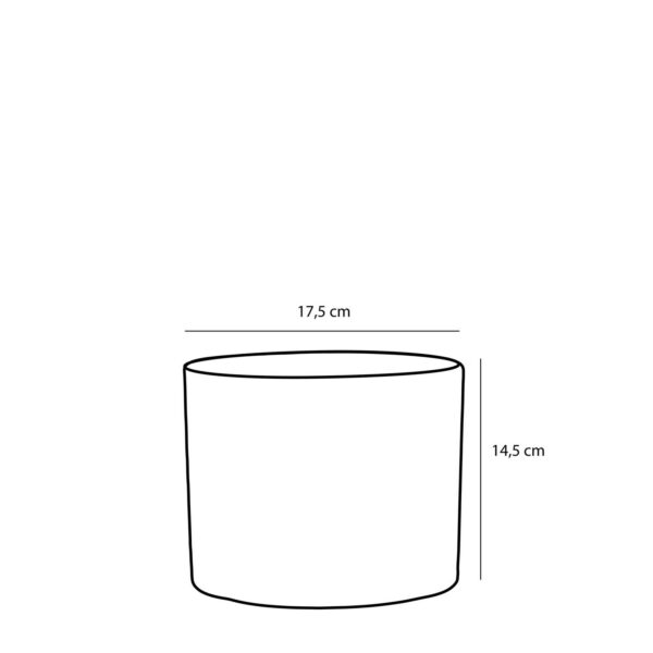 Lillepott Era reljeefne Ø17,5x H14,5cm kuldne