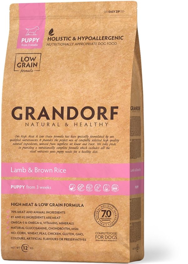 Grandorf Lamb, Brown rice Puppy 3kg