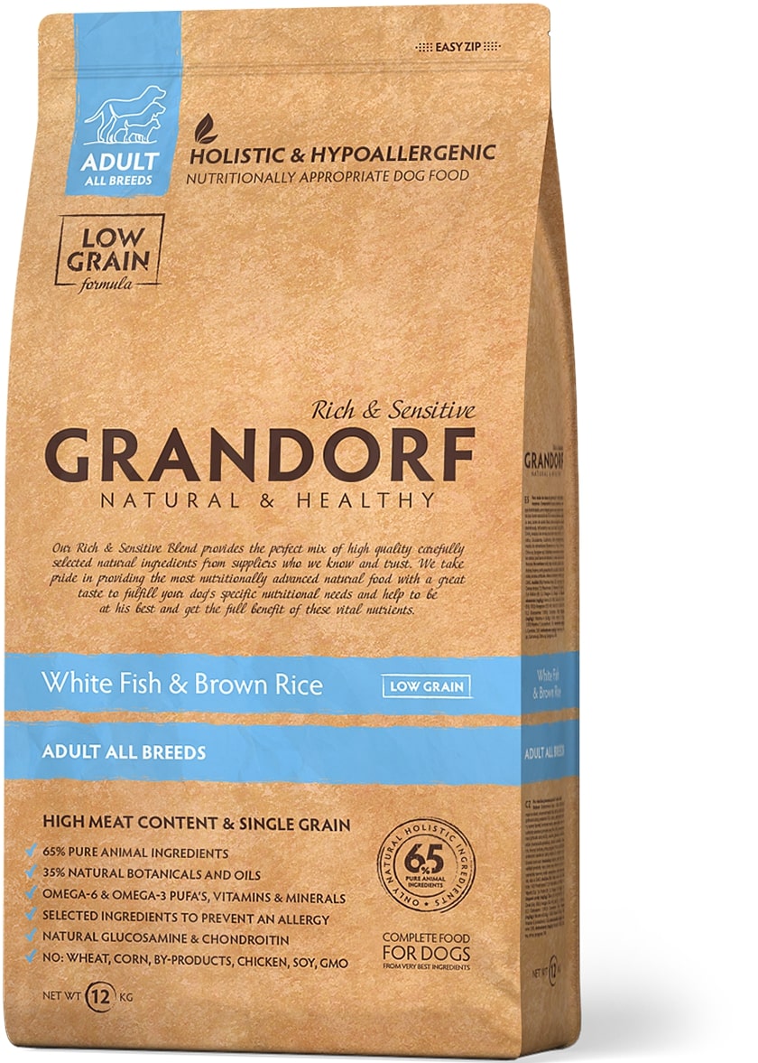 Grandorf White Fish, Brown Rice  12kg