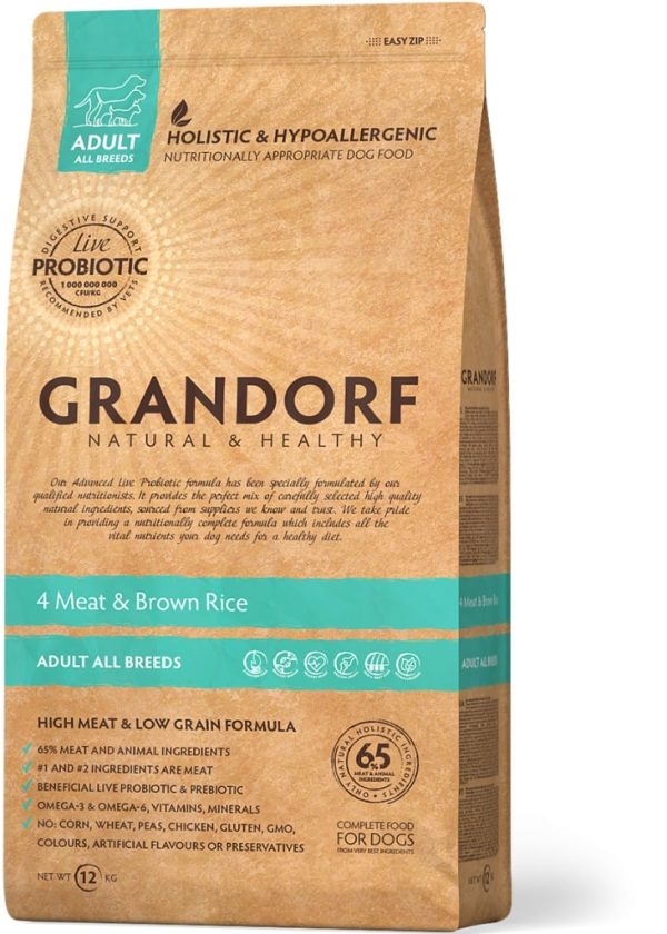 Grandorf 4 Meat, Brown Rice  3kg