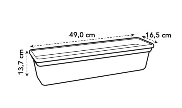 Rõdukast Green Basics 50cm terrakota