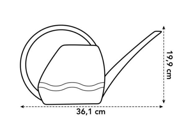 Kastekann Aquarius 1,5L lilla