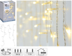 Valguskett rippuv 3m 90 LED soe valge IP44