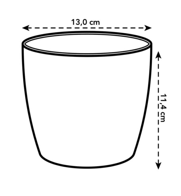 Orhideepott Brussels Ø12,5cm H12cm, läbipaistev