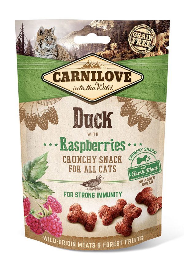 CarniLove Cat Snack Duck with Raspberri 50g