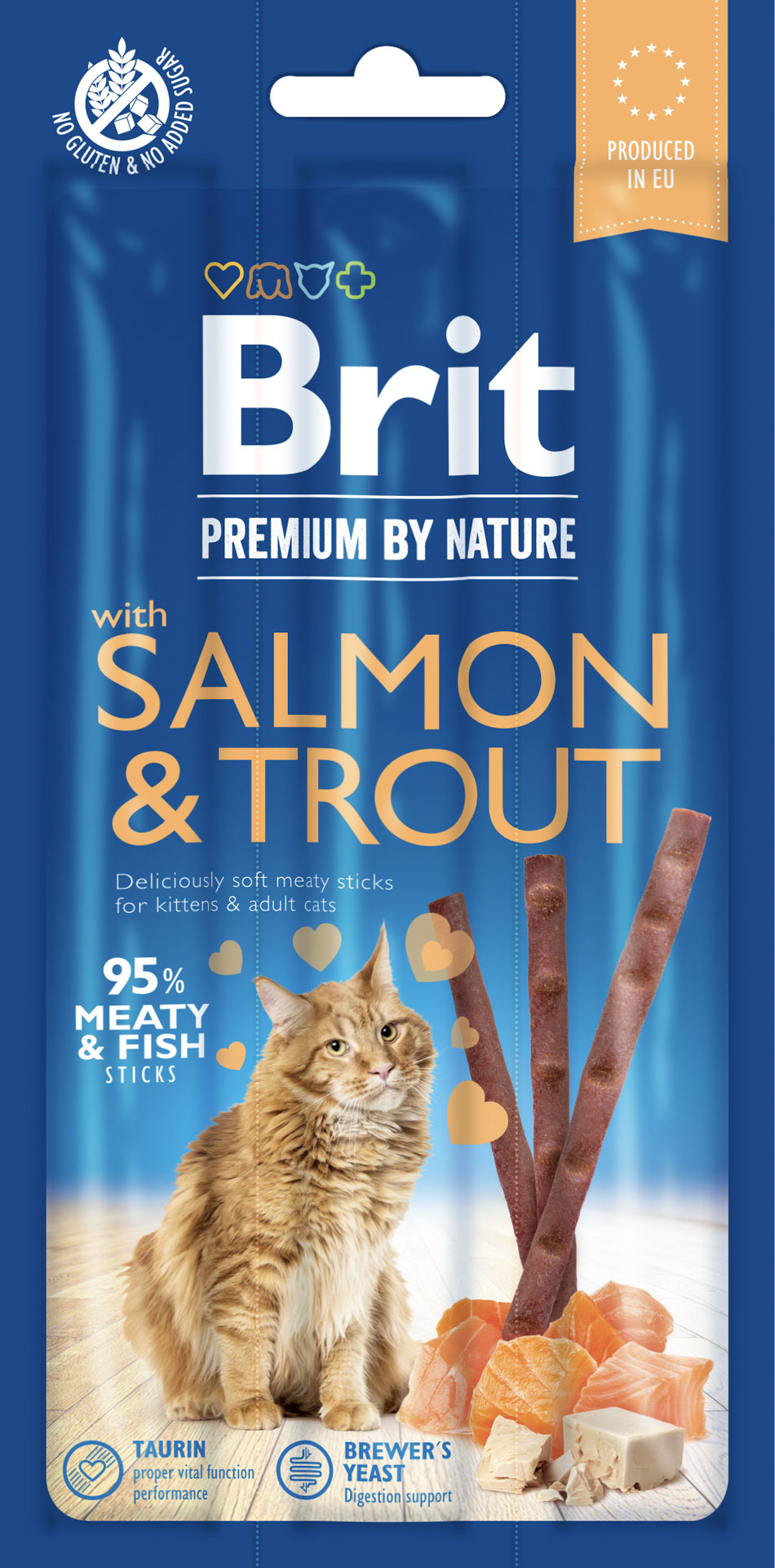 Brit Premium Cat Snack Salmon 3tk