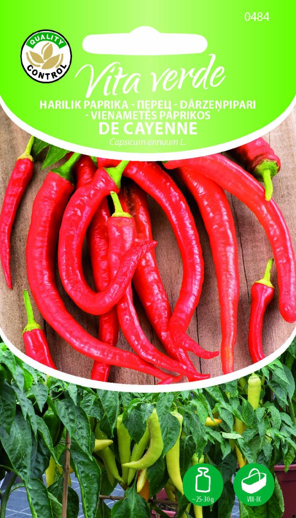 Vürtspaprika 'De Cayenne'