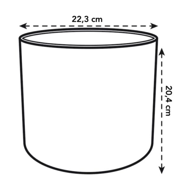 Lillepott B.for Soft Ø22x h20cm valge