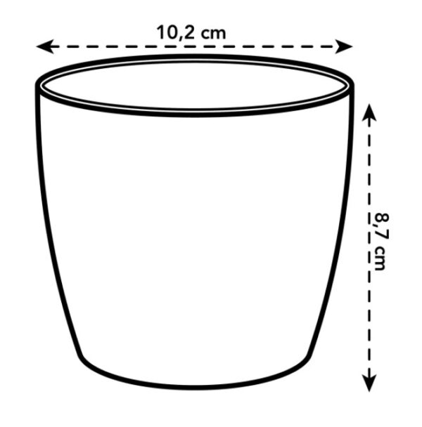 Lillepott Brussels 9,5cm oranž