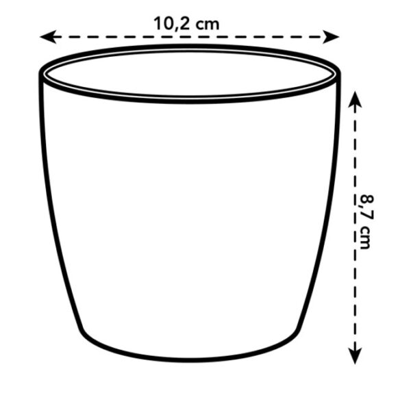 Lillepott Brussels 9,5cm helelilla