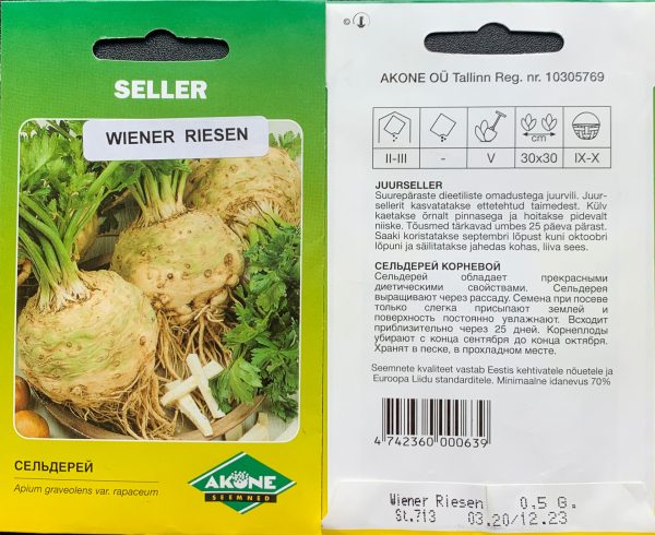 Juurseller 'Wiener Riesen' 0,5g