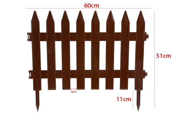 Aed pruun 3,6m h 52cm (6 paneeli pakis)