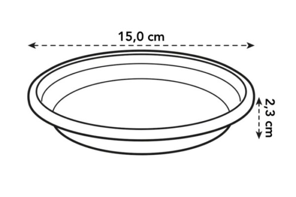 Istutuspoti alus universaalne 15cm terra