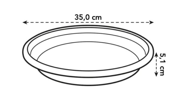 Istutuspoti alus universaalne 35cm tumehall