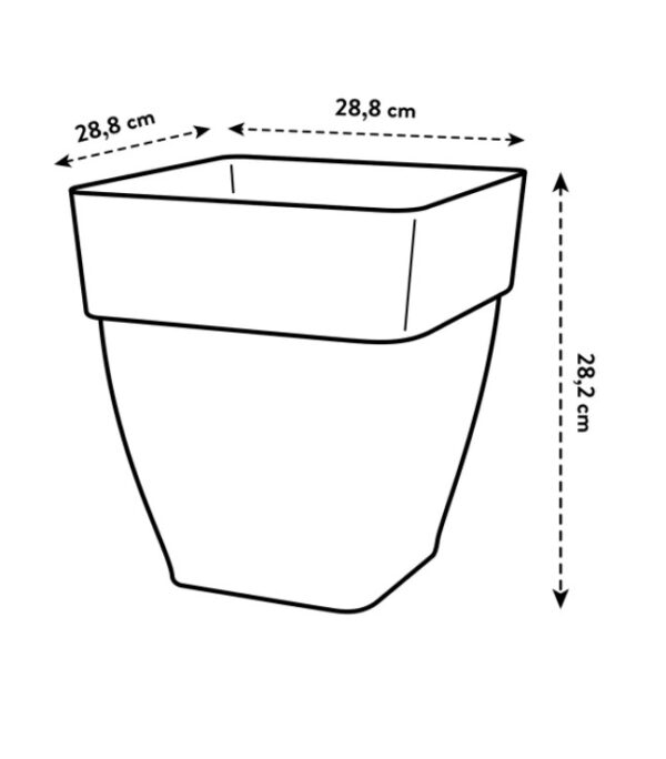 Lillepott Vibia kandiline 30cm valge