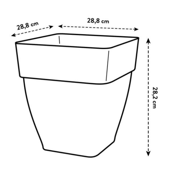 Lillepott Vibia kandiline 30cm antratsii