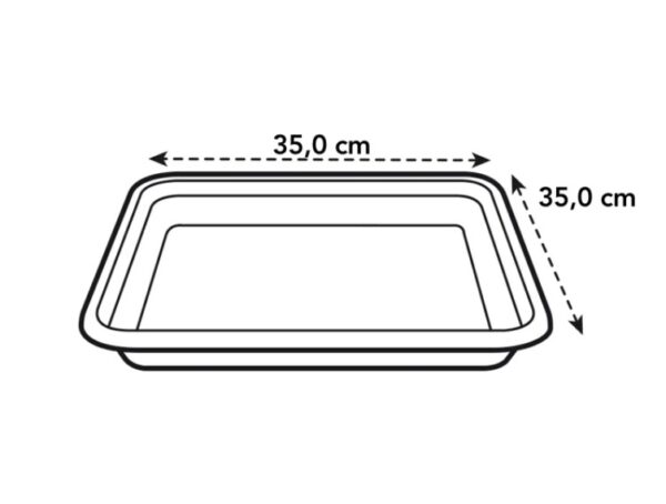 Lillepoti alus kandiline 35cm hall