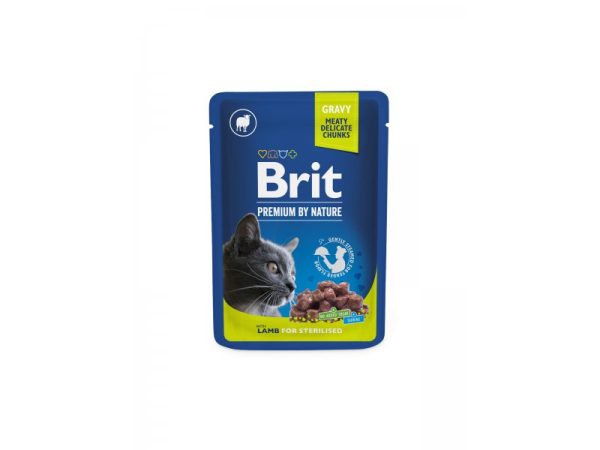 Brit Premium Lamb märgtoit steriliseeritud kassidele 100g