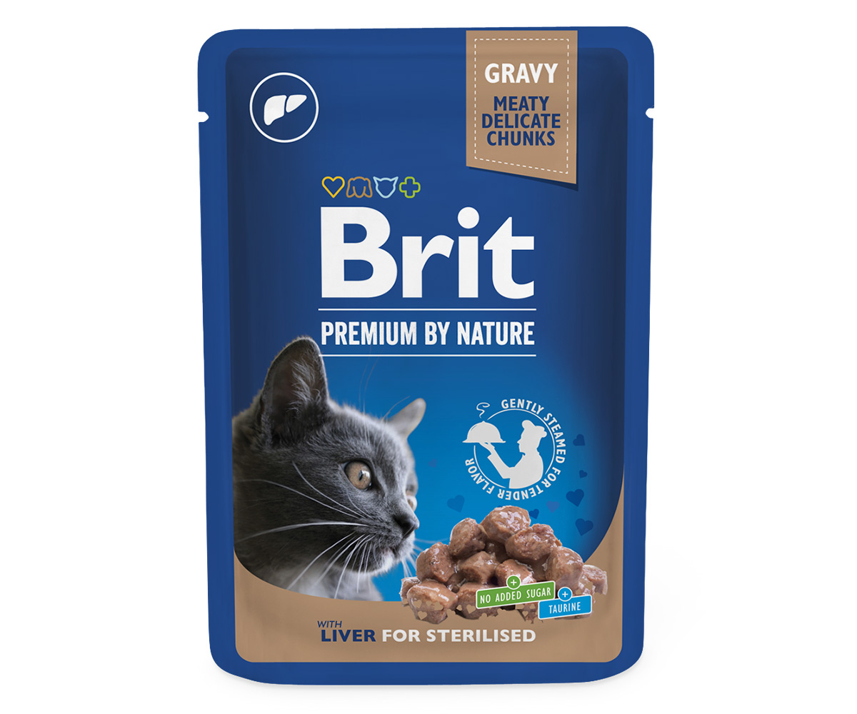 Brit Premium Liver märgtoit steriliseeritud kassidele 100g