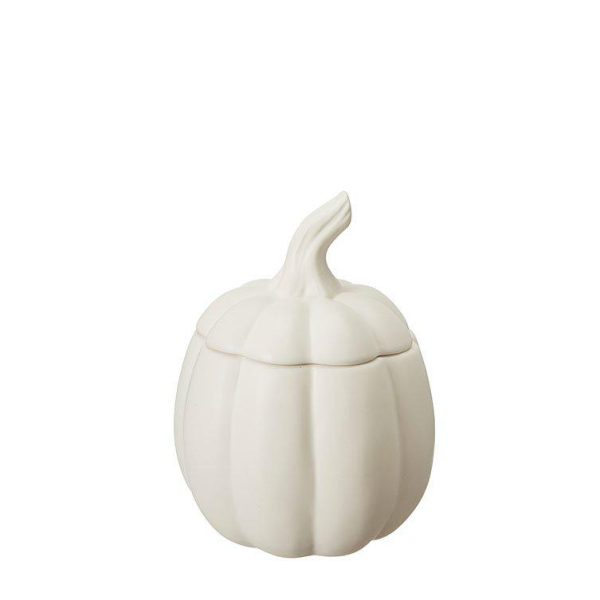 Hoiupurk Pumpkin 13x14cm valge