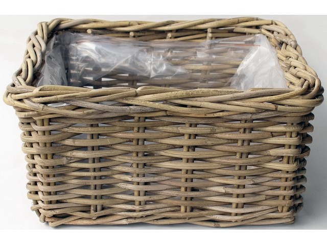 Korv kile sisuga 20x20x10cm hall rattan