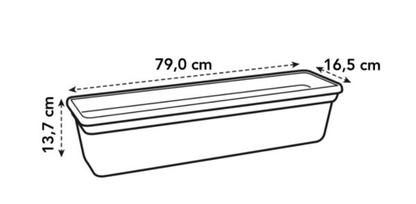 Rõdukast Green Basics 80cm terra