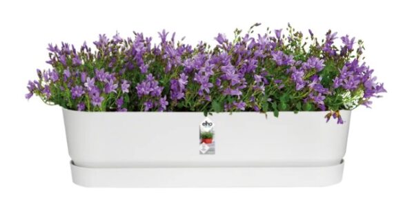 Õuepott Greenville trough long 70cm valge