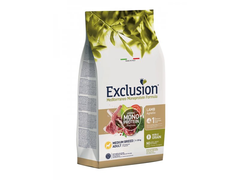 Koeratoit Exclusion adult lamb medium 3kg