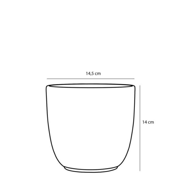 Lillepott Tusca Ø14,5xH14cm, punane